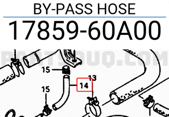 Suzuki 1785960A00 BY-PASS HOSE