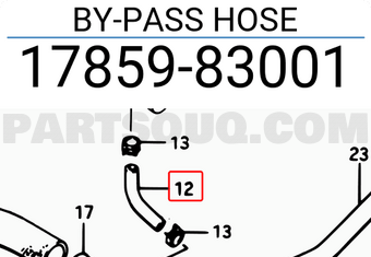 Suzuki 1785983001 BY-PASS HOSE