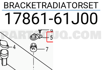 Suzuki 1786161J00 BRACKETRADIATORSET