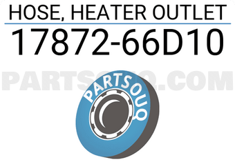 Suzuki 1787266D10 HOSE, HEATER OUTLET