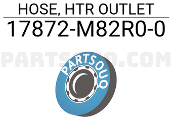 Suzuki 17872M82R00 HOSE, HTR OUTLET