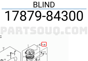 Suzuki 1787984300 BLIND