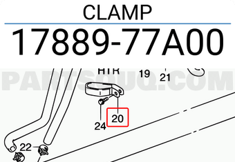 Suzuki 1788977A00 CLAMP