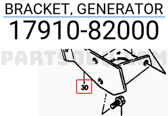 Suzuki 1791082000 BRACKET, GENERATOR