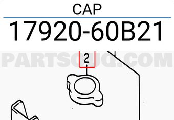 Suzuki 1792060B21 CAP