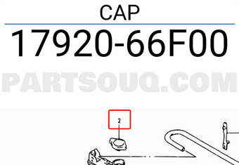 Suzuki 1792066F00 CAP