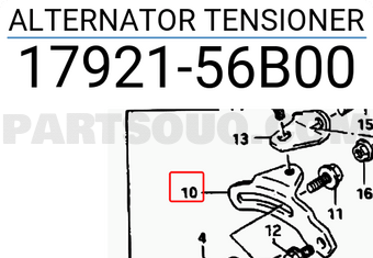 Suzuki 1792156B00 ALTERNATOR TENSIONER