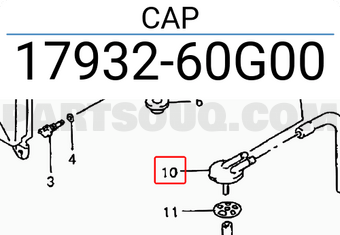 Suzuki 1793260G00 CAP