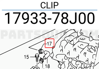 Suzuki 1793378J00 CLIP