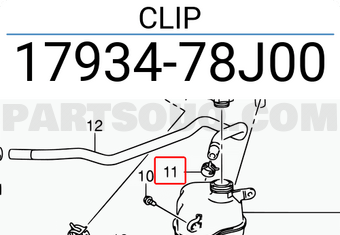 Suzuki 1793478J00 CLIP