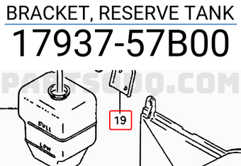 Suzuki 1793757B00 BRACKET, RESERVE TANK