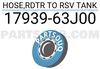 Suzuki 1793963J00 HOSE,RDTR TO RSV TANK