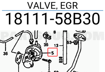 Suzuki 1811158B30 VALVE, EGR