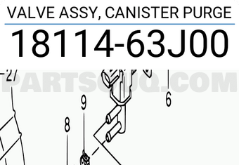 Suzuki 1811463J00 VALVE ASSY, CANISTER PURGE