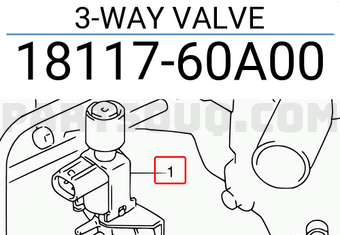 Suzuki 1811760A00 3-WAY VALVE