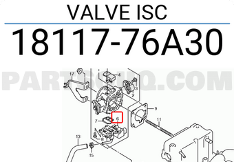 Suzuki 1811776A30 VALVE ISC