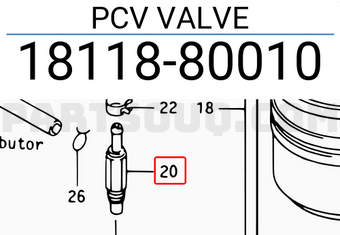 Suzuki 1811880010 PCV VALVE