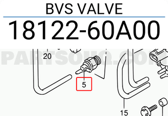 Suzuki 1812260A00 BVS VALVE