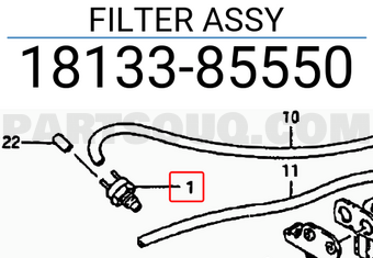 Suzuki 1813385550 FILTER ASSY