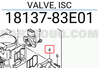 Suzuki 1813783E01 VALVE, ISC