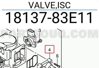Suzuki 1813783E11 VALVE,ISC