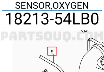 Suzuki 1821354LB0 SENSOR,OXYGEN