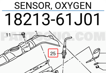Suzuki 1821361J01 SENSOR, OXYGEN