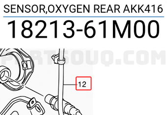 Suzuki 1821361M00 SENSOR,OXYGEN REAR AKK416