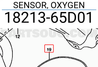 Suzuki 1821365D01 SENSOR, OXYGEN