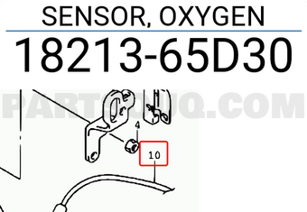 Suzuki 1821365D30 SENSOR, OXYGEN