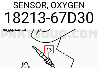 Suzuki 1821367D30 SENSOR, OXYGEN