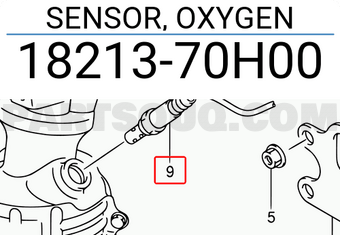 Suzuki 1821370H00 SENSOR, OXYGEN