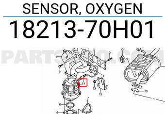 Suzuki 1821370H01 SENSOR, OXYGEN