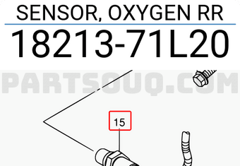 Suzuki 1821371L20 SENSOR, OXYGEN RR