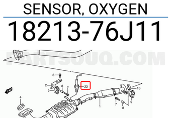 Suzuki 1821376J11 SENSOR, OXYGEN