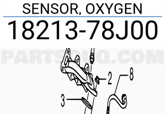 Suzuki 1821378J00 SENSOR, OXYGEN