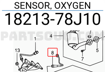 Suzuki 1821378J10 SENSOR, OXYGEN