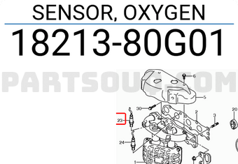 Suzuki 1821380G01 SENSOR, OXYGEN