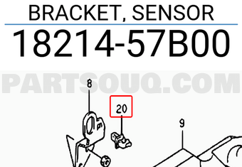 Suzuki 1821457B00 BRACKET, SENSOR