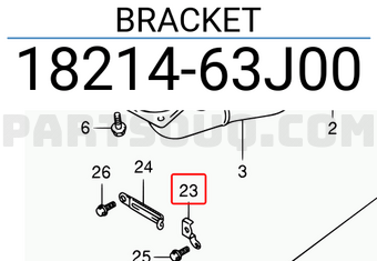 Suzuki 1821463J00 BRACKET