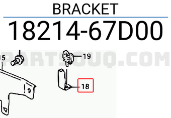 Suzuki 1821467D00 BRACKET