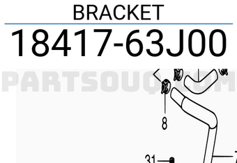 Suzuki 1841763J00 BRACKET