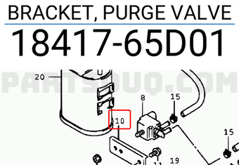 Suzuki 1841765D01 BRACKET, PURGE VALVE