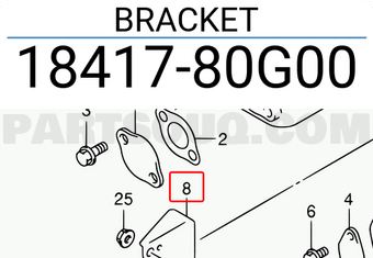 Suzuki 1841780G00 BRACKET