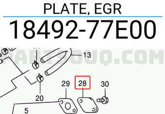Suzuki 1849277E00 PLATE, EGR