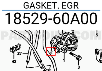 Suzuki 1852960A00 GASKET, EGR