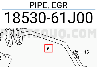 Suzuki 1853061J00 PIPE, EGR