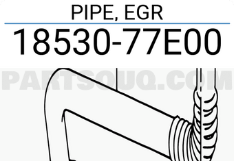 Suzuki 1853077E00 PIPE, EGR