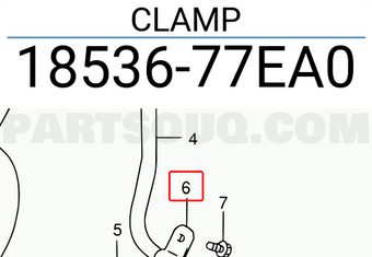 Suzuki 1853677EA0 CLAMP