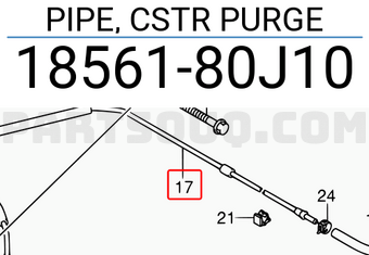 Suzuki 1856180J10 PIPE, CSTR PURGE